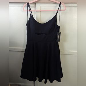 City Studio Juniors' BlackCutout Fit & Flare Dress (size 13)